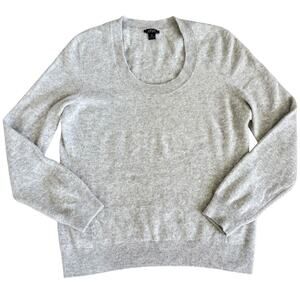 Privé Cashmere Gray Sweater XL Soft Knit  Minimalist Cozy Quite Luxury Pullover